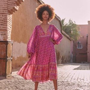 Spell Pink and Purple Bohemian Dress